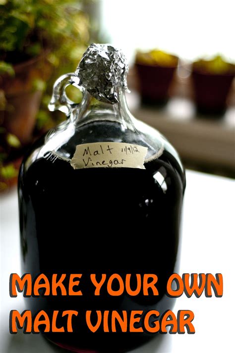 how to make malt vinegar.